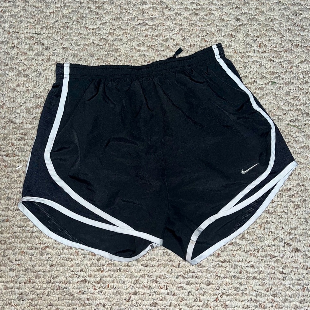 Black Nike running shorts